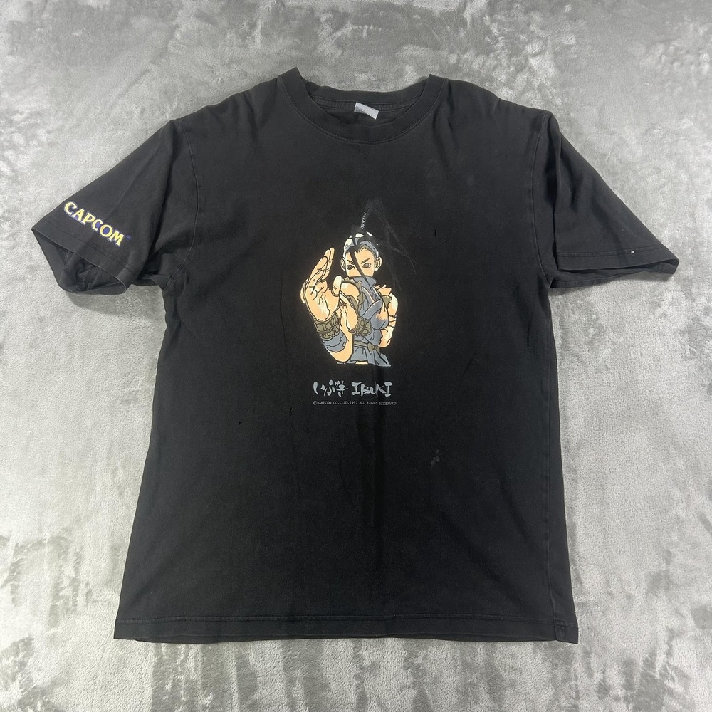 Vintage Capcom Street Fighter III Shirt Mens Large Ibuki Graphic Tee 90s DRYROT